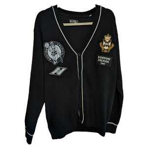 FISLL‎ Boston Celtics Full Button Cardigan Sweater NEW NWT XL